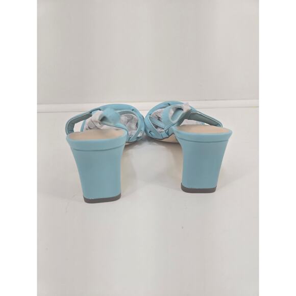 Women’s Zoee Aqua Sky Dress Sandals Size 8 Heels With Box - Picture 5 of 7